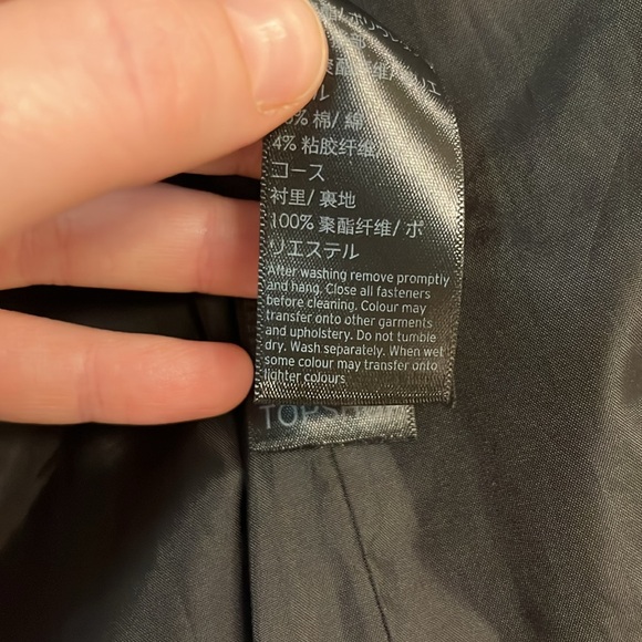 Topshop Black Faux Leather Biker Jacket - Picture 9 of 9